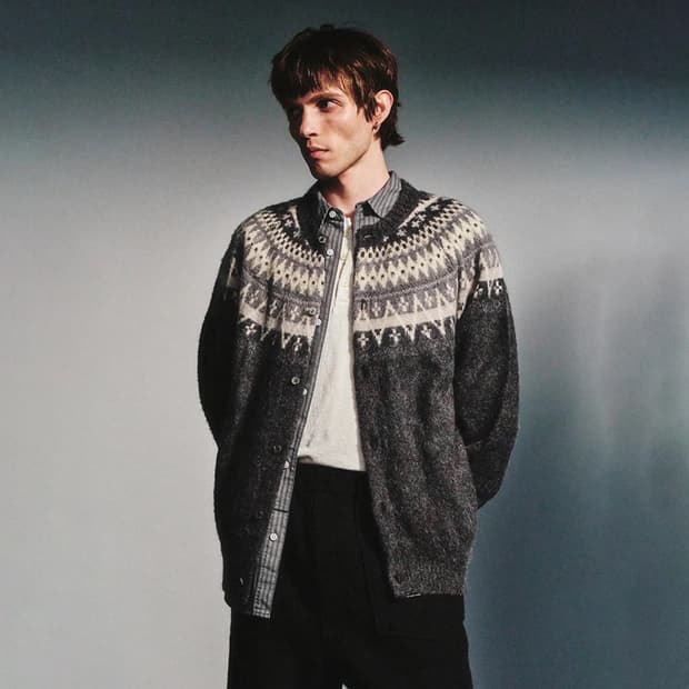 아트이프액츠 페어아일 모헤어 가디건 그레이 M