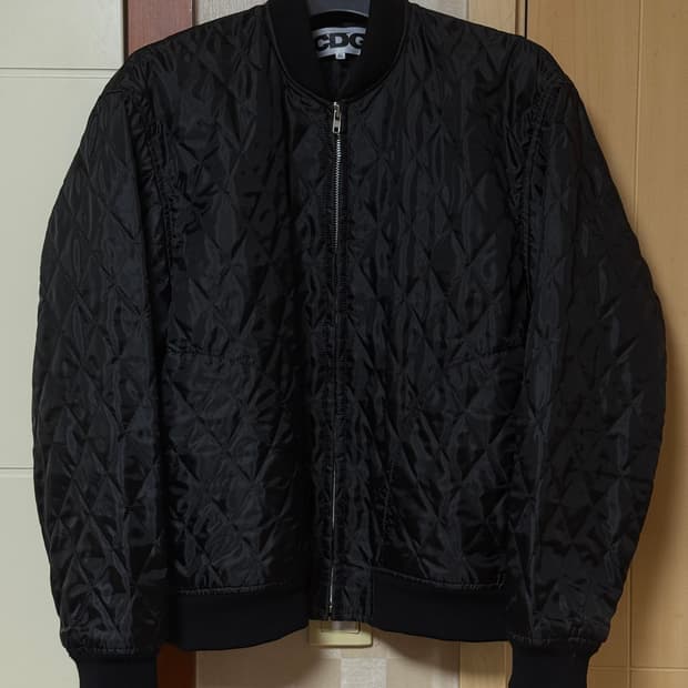 [XL] 꼼데가르송 CDG 퀼티드 스태프 블루종