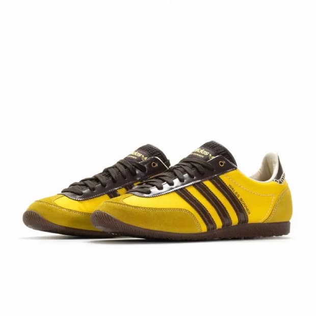아디다스 웨일즈보너 재팬 옐로우 다크 브라운 260
