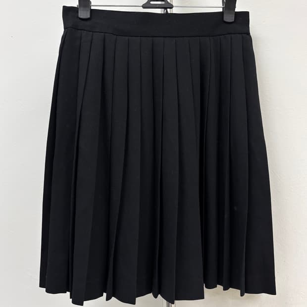 빈티지 블랙 플리츠 스커트