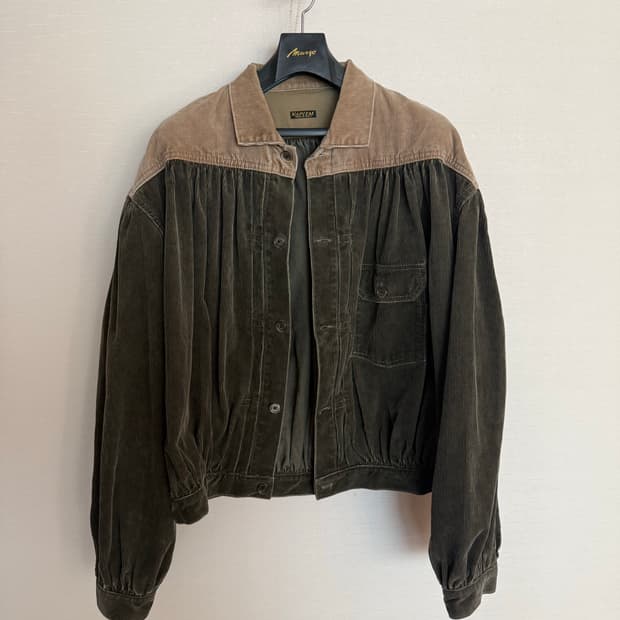 캐피탈 코듀로이 투톤 집시 자켓