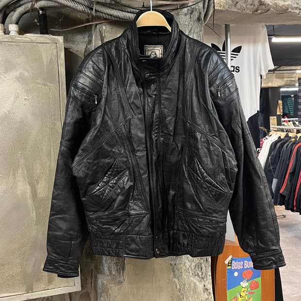 빈티지 가죽 레더자켓 블랙 XL #csz2275 