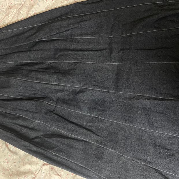 일본빈티지 진청 롱스커트