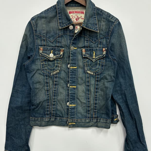 트루릴리전 데님청자켓