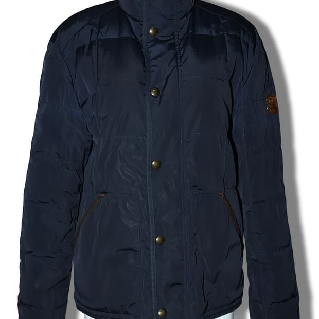 [정품]폴로 랄프로렌 체크 패턴 퀄팅 자켓 네이비 L