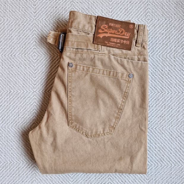 희귀 슈퍼드라이 데님 워크팬츠 W 32