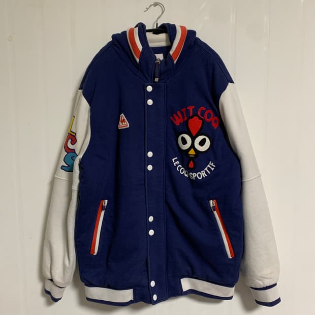 르꼬끄 후드 베이스볼 점퍼