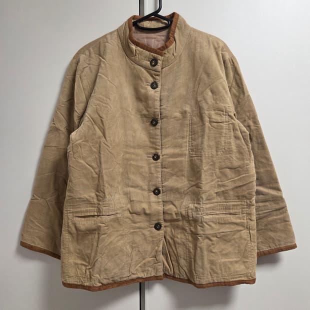 일본 빈티지 스웨이드 퀄팅 워크자켓 L(100)