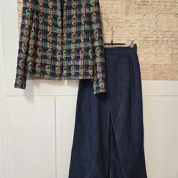 자라 우먼 트위드 재킷 M