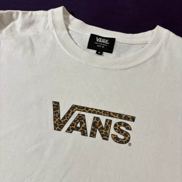 VANS Leopard Logo Tee