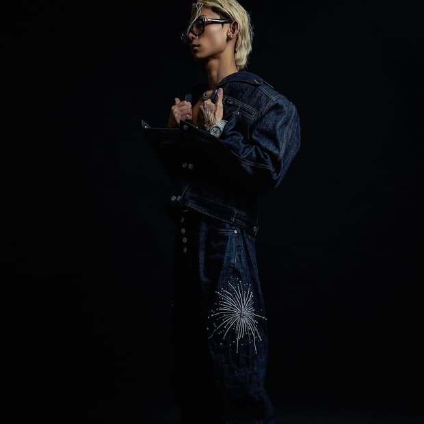 Steepc 파이어워크 데님팬츠 L