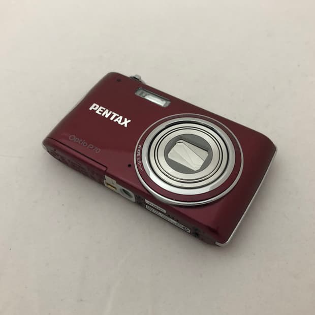 펜탁스 옵티오 Optio P70 레드 빈티지 디카 카메라