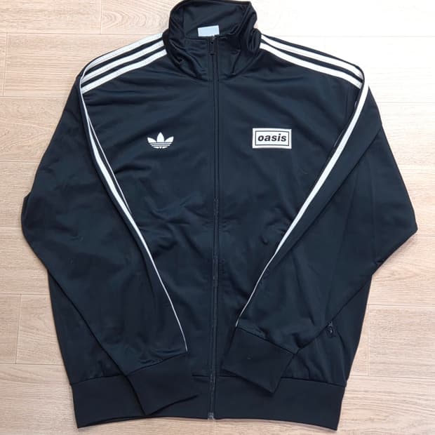 Adidas x Oasis 투어 파이어버드 트랙 탑 블랙 UK size