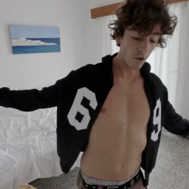 [XS,S]기마구아스 69 니트 후드 집업/블랙