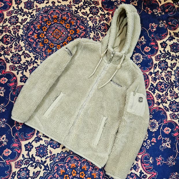 디스커버리 22FW 테크 플리스 후드 자켓 90size