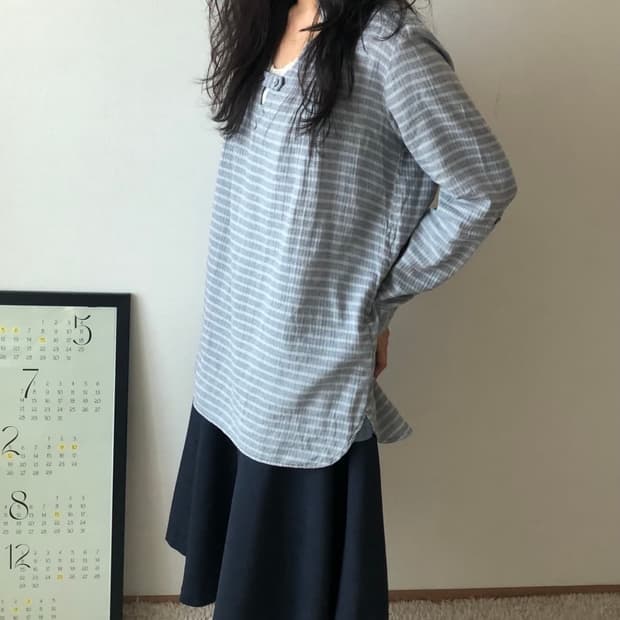 일본 빈티지 모리걸 티 블라우스