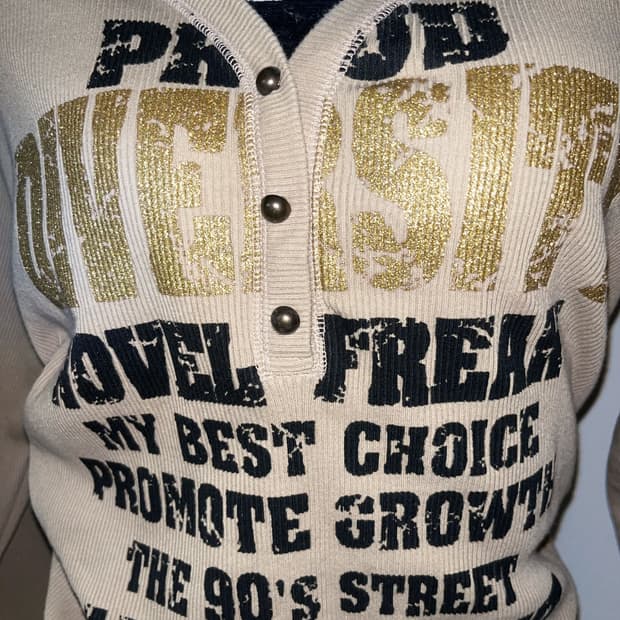 00‘s 글리터 그래픽 롱슬리브