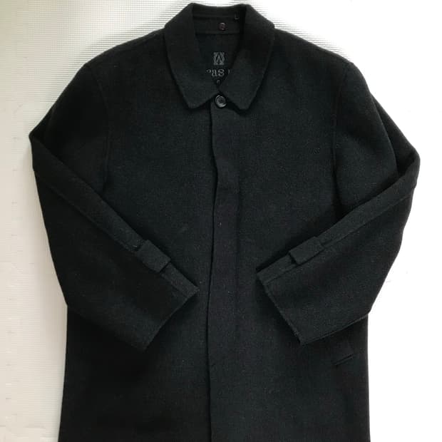 빈티지 하프 울코트