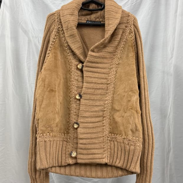 돌체앤가바나 camel fur 웨스턴 가디건
