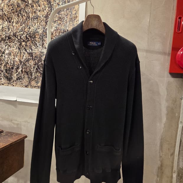 폴로랄프로렌 와플 가디건