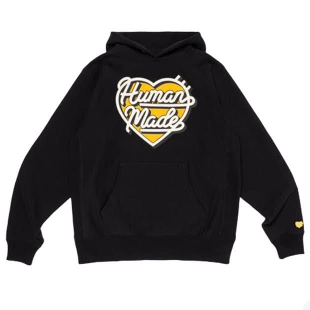 휴먼메이드 헤비웨이트 후드 블랙