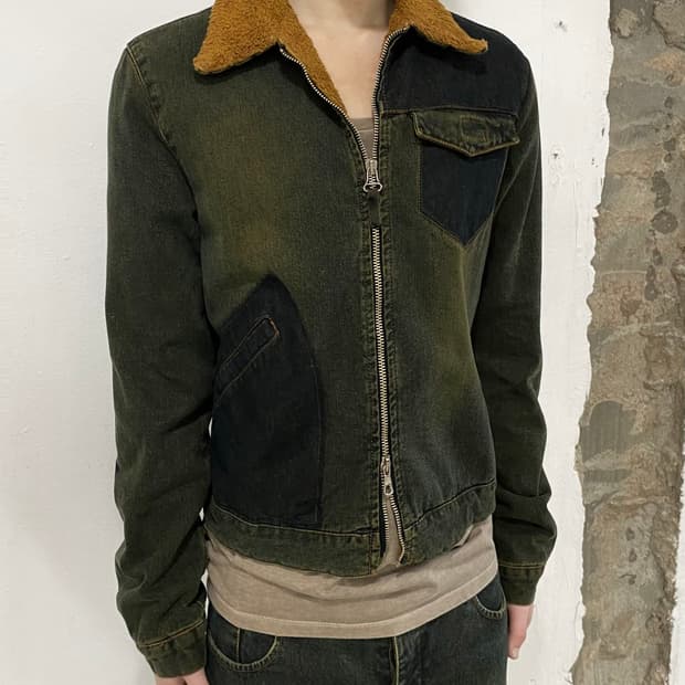 장폴고티에 00s JPG 플리스 데님 자켓