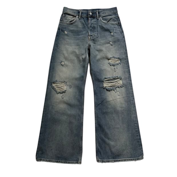 아크네 스튜디오 배기 와이드 레그 데님 팬츠