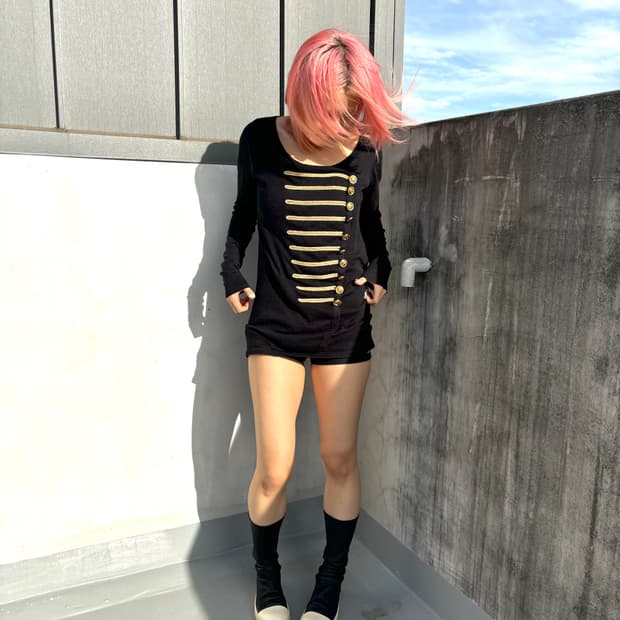 (Japanese vintage) 나폴레옹 원피스 롱슬리브