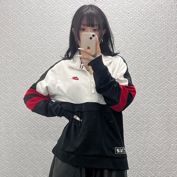 나이키 올드스쿨 레트로 대장급 반집업 져지 아노락 S C10829