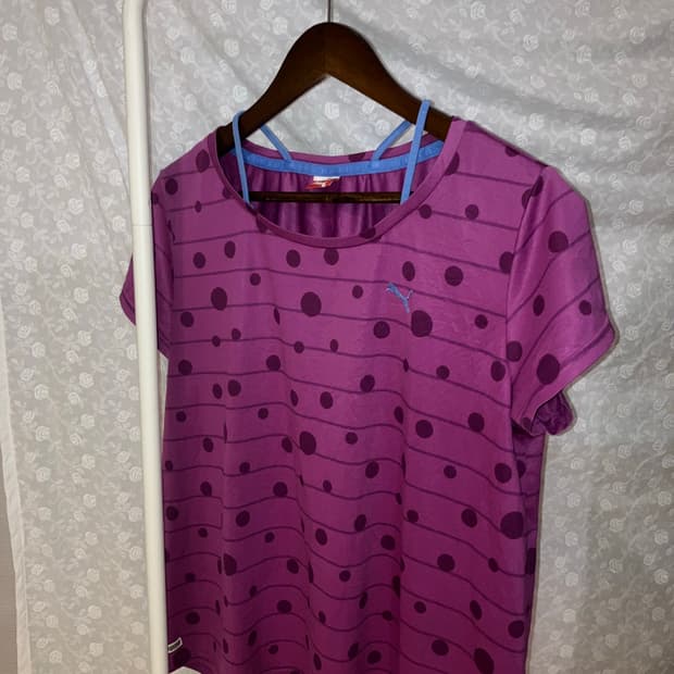💌 Puma purple dot sport - tee.
