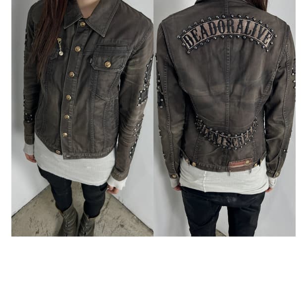 ROEN SKULL STUDDED JACKET