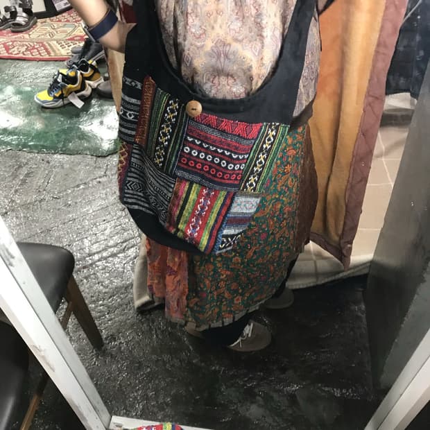 히피 패치워크 에스닉 가방