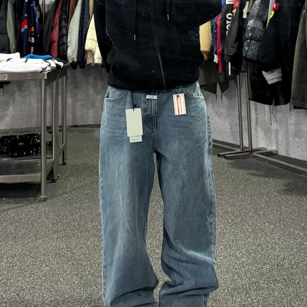 마리떼 프랑소와 저버 블루 와이드 데님 팬츠 B4373