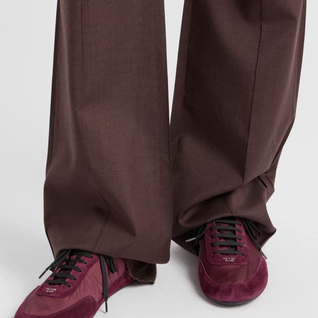 프라다 컬랩스 버건디 8.5