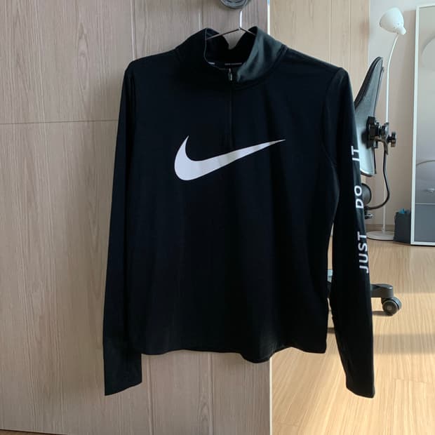 나이키 여성 러닝 반집업