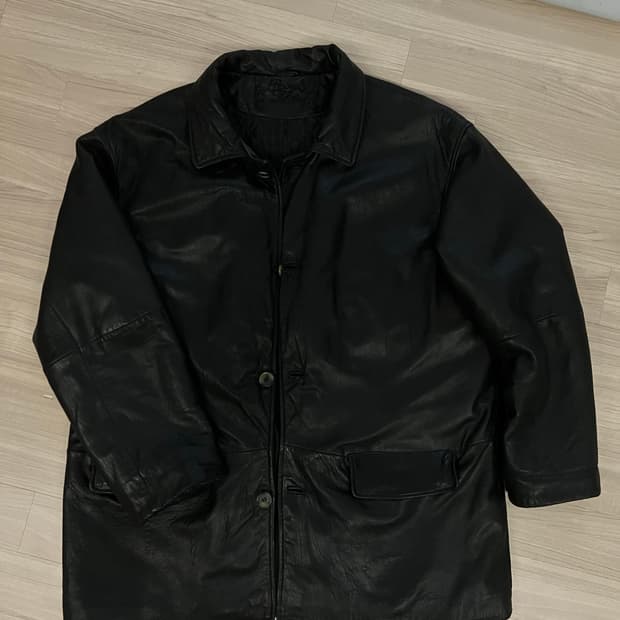 빈티지 레더 카코트