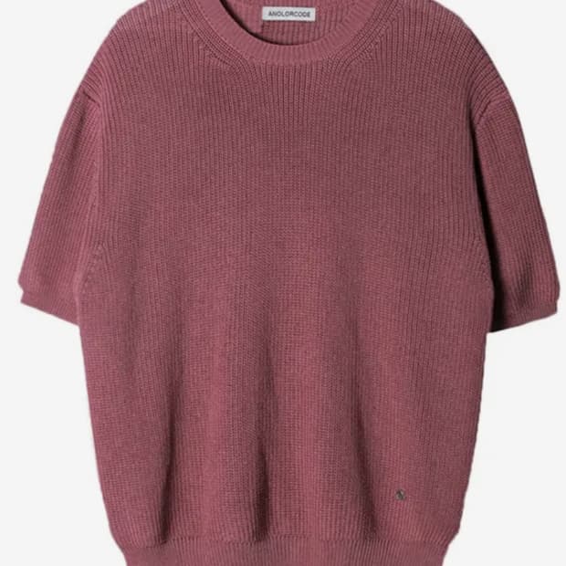 어널러코드 브로치 라운드 니트_인디 핑크 L 사이즈