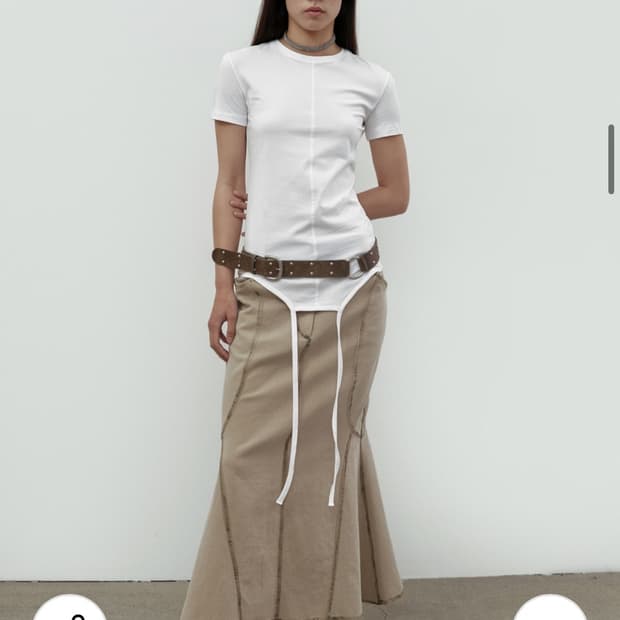 세릭 Cerric 투 스트링 반팔티 차콜