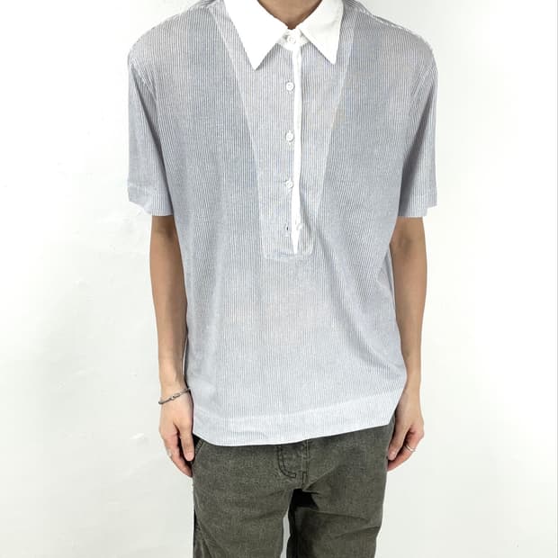 C.P. Company Striped Short Sleeve Polo S