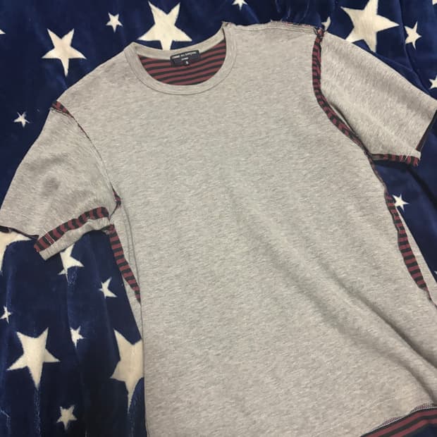 꼼데가르송 옴므 리버서블 반팔티 s