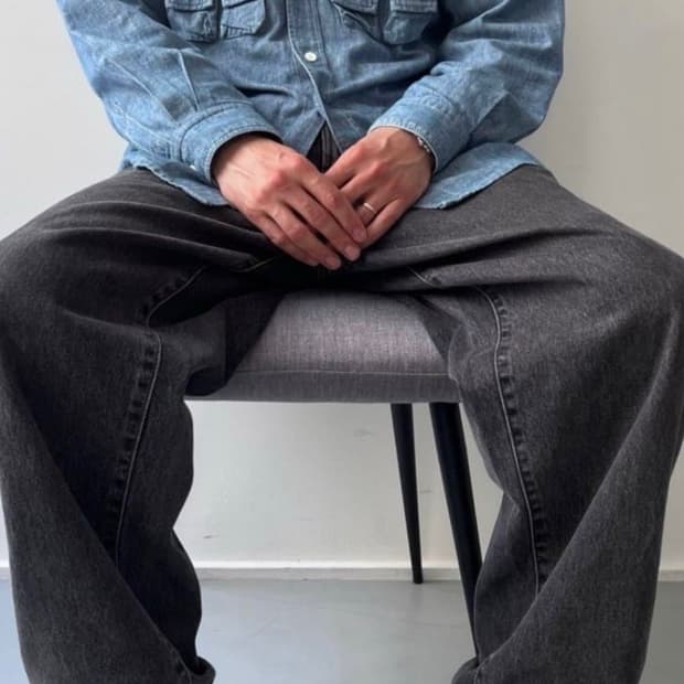 제너럴 리서치 1998 STYLE384 샴브레이 셔츠