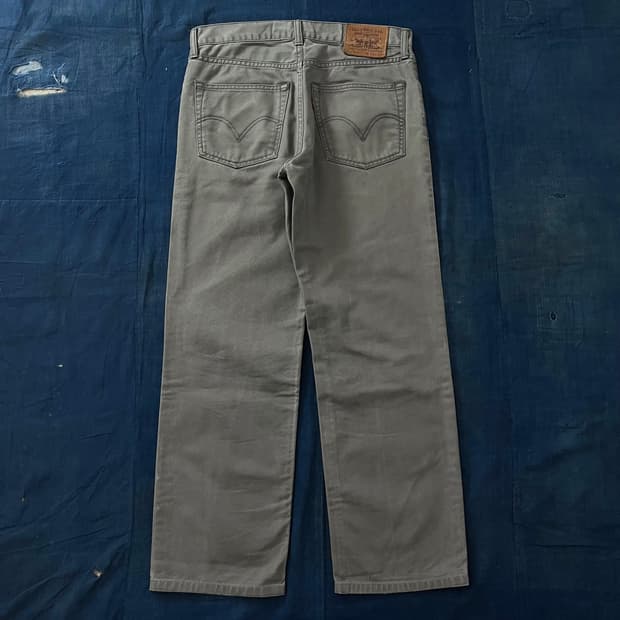빈티지 리바이스 702 코튼 트윌 팬츠 그레이