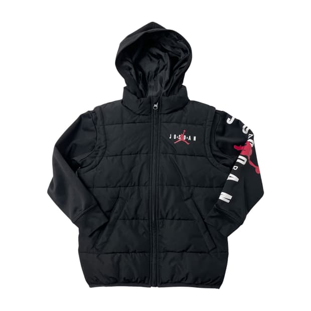 [택포] 조던 키즈 보이즈 패딩 후드 점퍼 베스트