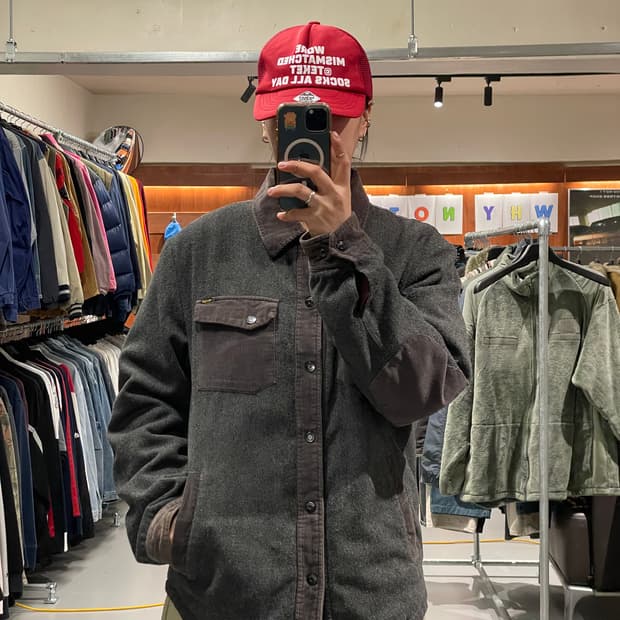 볼컴 코듀로이 울 셔츠 자켓  