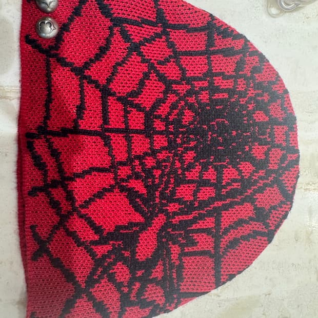 떠그클럽 스파이더 비니 레드