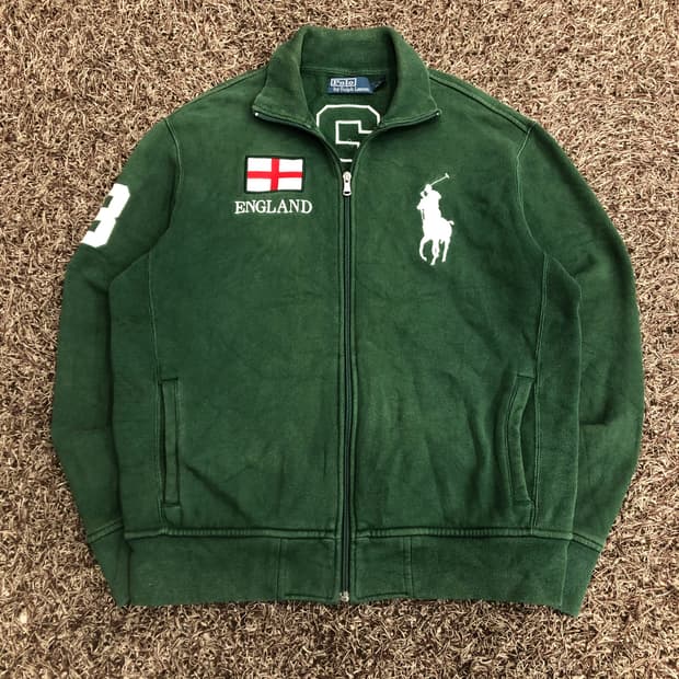 폴로 랄프로렌 빅포니 잉글랜드 코튼 집업 자켓
