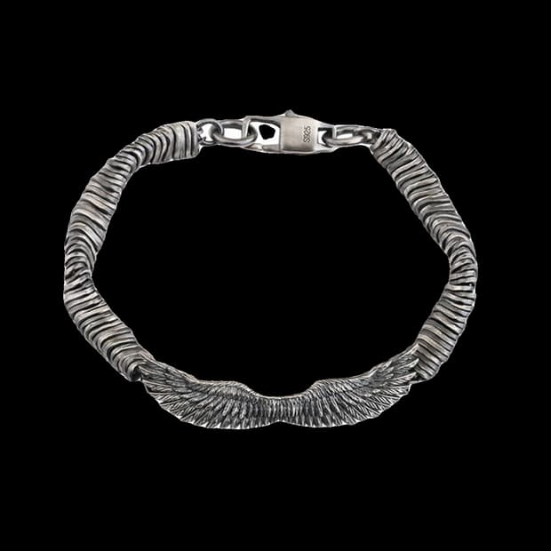 Oceanora 925 실버 윙 트위스트 체인 브레이슬릿