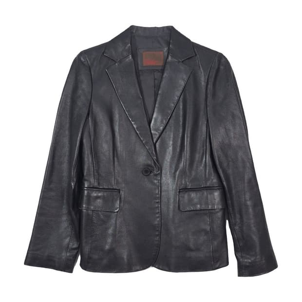 유니온베이 천연 양가죽 레더 블레이저 90