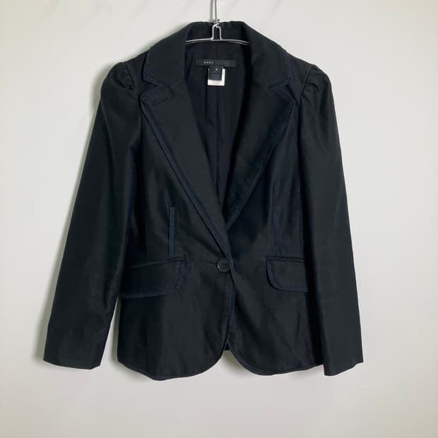 마크제이콥스 블랙 코튼 싱글 블레이저