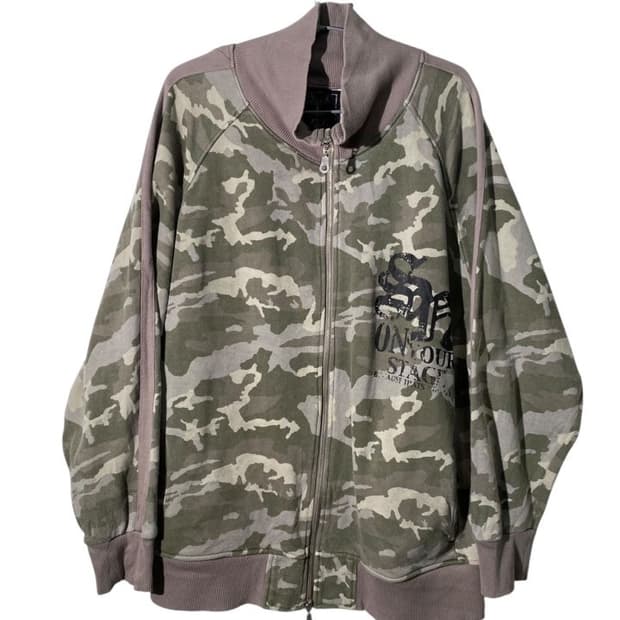 slash number 카모 패턴 져지 집업